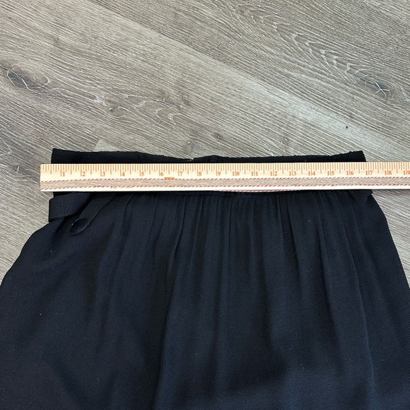 Akris Punto Black Wool-Blend Skirt - Size 12 - Picture 3 of 8